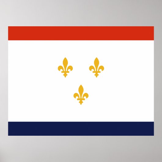 Flagge von New Orleans Poster (Vorne)
