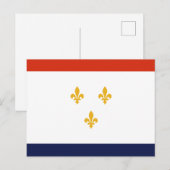 Flagge von New Orleans Postkarte (Vorne/Hinten)