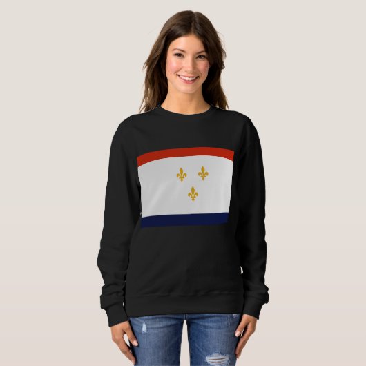 Flagge von New Orleans Sweatshirt (Vorne ganz)