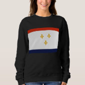 Flagge von New Orleans Sweatshirt (Vorderseite)