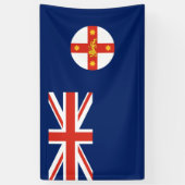 Flagge von New South Wales (australischer Staat) Banner (Vertikal)