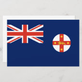 Flagge von New South Wales (australischer Staat) Briefpapier (Vorne/Hinten)