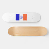 Flagge von New York City Skateboard (Horizontal)