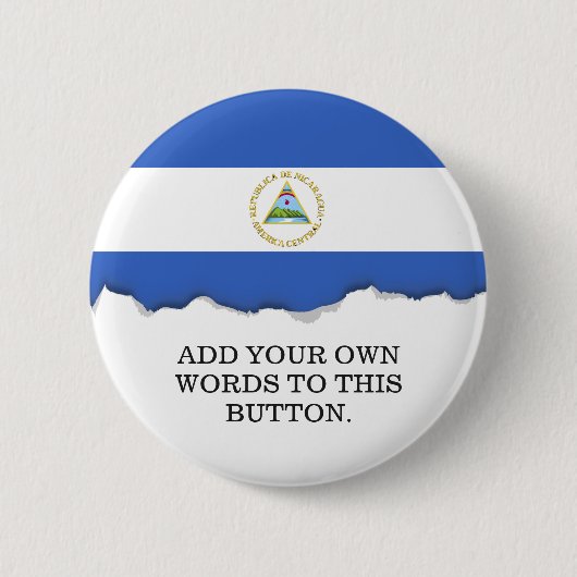 Flagge von Nicaragua Button (Vorderseite)