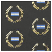 Flagge von Nicaragua Stoff (Nahaufnahme)