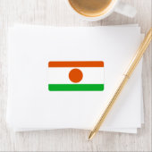Flagge von Niger Adressaufkleber (Insitu)