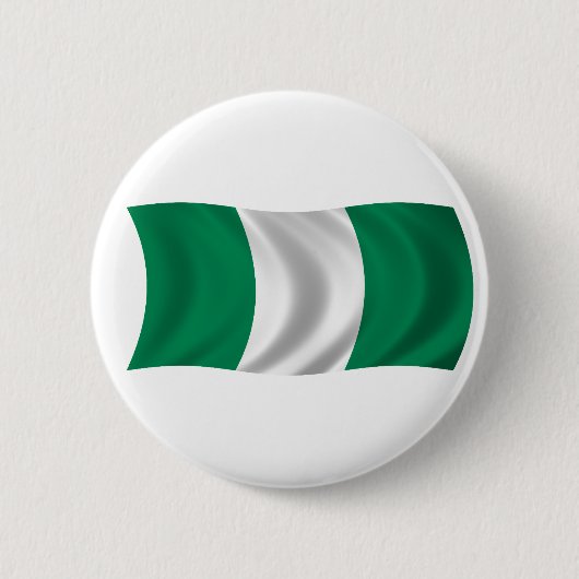 Flagge von Nigeria Button (Vorderseite)