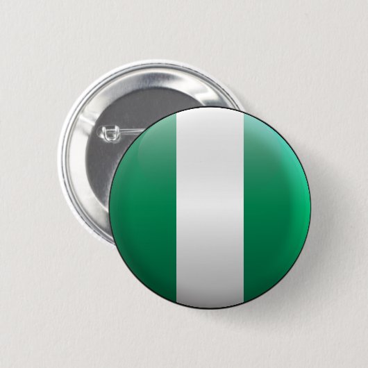 Flagge von Nigeria Button (Vorne & Hinten)
