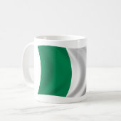 Flagge von Nigeria Kaffeetasse (Vorderseite Links)