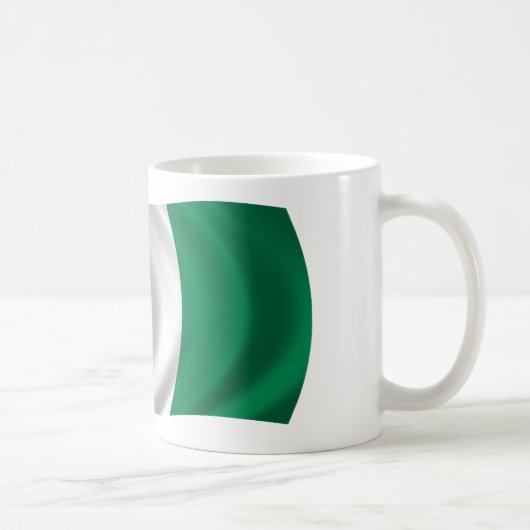 Flagge von Nigeria Kaffeetasse (Rechts)