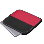 Flagge von Nijmegen Laptopschutzhülle (Vorne Knopf)