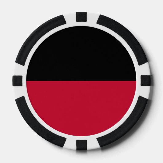 Flagge von Nijmegen Pokerchips (Vorderseite)
