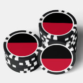 Flagge von Nijmegen Pokerchips (Stapel)