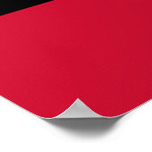 Flagge von Nijmegen Poster (Ecke)