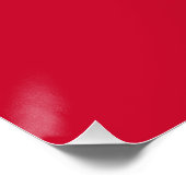 Flagge von Nijmegen Poster (Ecke)