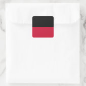 Flagge von Nijmegen Quadratischer Aufkleber (Tasche)
