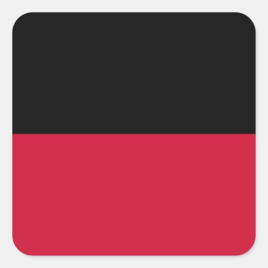 Flagge von Nijmegen Quadratischer Aufkleber (Vorderseite)