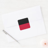 Flagge von Nijmegen Quadratischer Aufkleber (Umschlag)