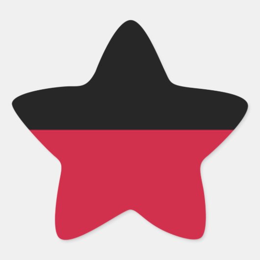 Flagge von Nijmegen Stern-Aufkleber (Vorderseite)