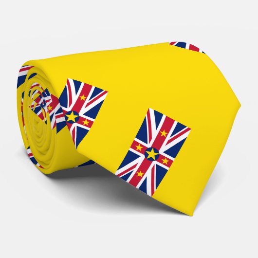 Flagge von Niue Krawatte (Gerollt)