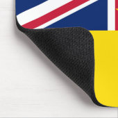 Flagge von Niue Mousepad (Ecke)