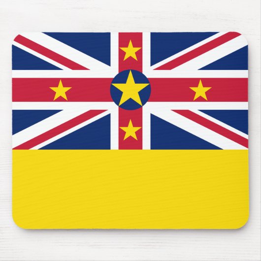 Flagge von Niue Mousepad (Vorne)