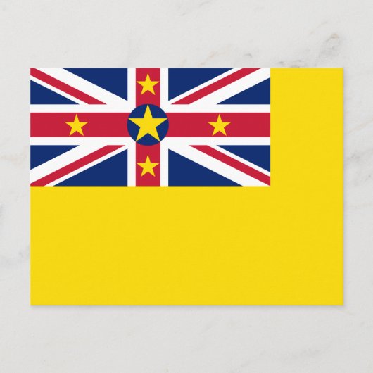 Flagge von Niue Postkarte (Vorderseite)
