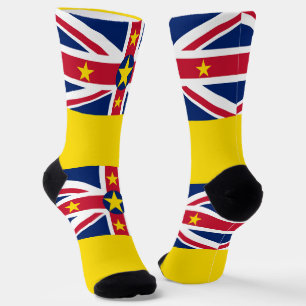 Flagge von Niue Socken