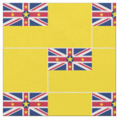 Flagge von Niue Stoff (Nahaufnahme)