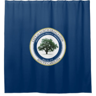 Flagge von Nord-Charleston (South Carolina) Duschvorhang