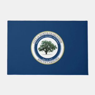 Flagge von Nord-Charleston (South Carolina) Fußmatte
