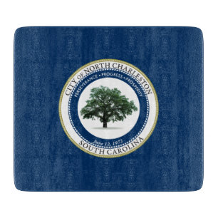 Flagge von Nord-Charleston (South Carolina) Schneidebrett
