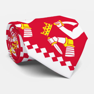 Flagge von Nordkarelien Krawatte