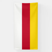 Flagge von Nordossetien Banner (Vertikal)