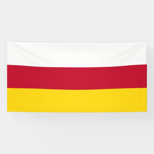 Flagge von Nordossetien Banner (Horizontal)