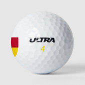 Flagge von Nordossetien Golfball (Logo)