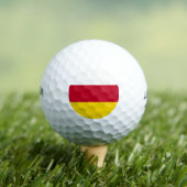 Flagge von Nordossetien Golfball (Insitu T-Shirt)