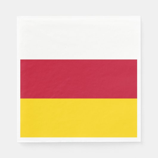 Flagge von Nordossetien Serviette (Vorderseite)