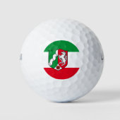 Flagge von Nordrhein-Westfalen Golfball (Vorderseite)
