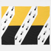 Flagge von Norfolk Fleecedecke (Vorderseite (Horizontal))