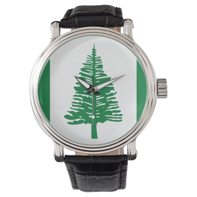 Flagge von Norfolk Island Watch Armbanduhr (Vorderseite)