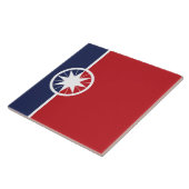 Flagge von Norman (Oklahoma) Fliese (Seite)
