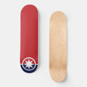 Flagge von Norman (Oklahoma) Skateboard (Vorderseite)