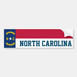 Flagge von North Carolina Autoaufkleber