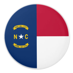 Flagge von North Carolina Keramikknauf