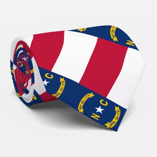 Flagge von North Carolina Krawatte (Gerollt)