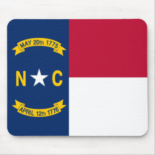 Flagge von North Carolina Mousepad