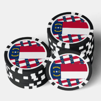 Flagge von North Carolina, North Carolinian Flagge Pokerchips