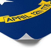 Flagge von North Carolina Poster (Ecke)