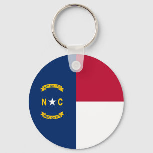 Flagge von North Carolina Schlüsselanhänger